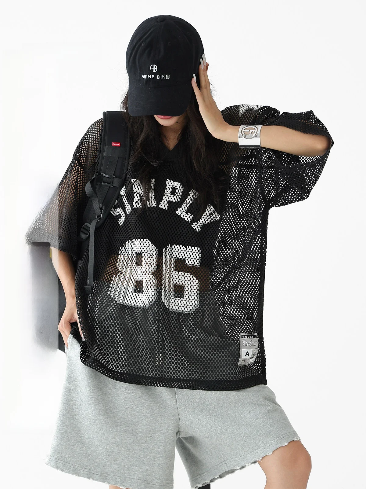 AceStudios Summer American Sports Style Mesh Cover up Loose Fit Unisex Printed Ball Shirt Trendy Hollow out Design Streetwear
AceStudios Summer American Sports Style Mesh Cover up Loose Fit Unisex Printed Ball Shirt Trendy Hollow out Design Streetwear