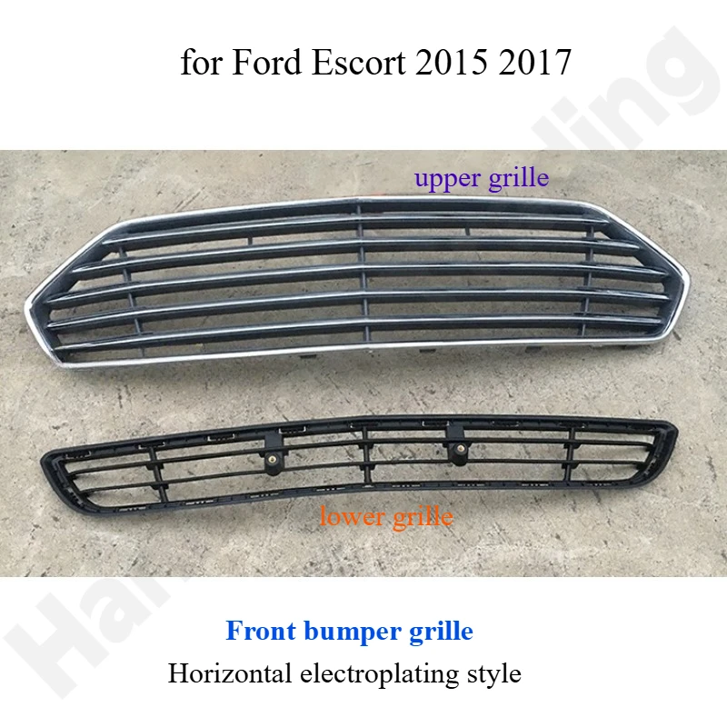 Для Ford Escort 2015-2017: решетка переднего бампера/верхняя решетка/нижняя решетка воздухозаборника/наружные декоративные аксессуары
Для Ford Escort 2015-2017: решетка переднего бампера/верхняя решетка/нижняя решетка воздухозаборника/наружные декоративные аксессуары