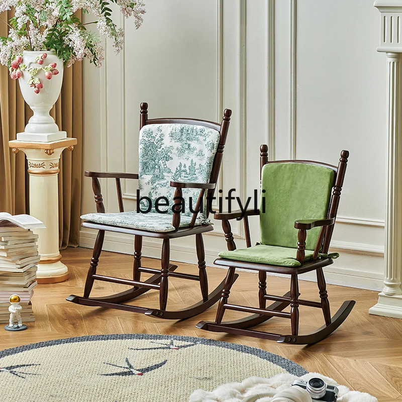 Retro solid wood children's rocking chair balcony home leisure chair sofa chair
Retro solid wood children's rocking chair balcony home leisure chair sofa chair