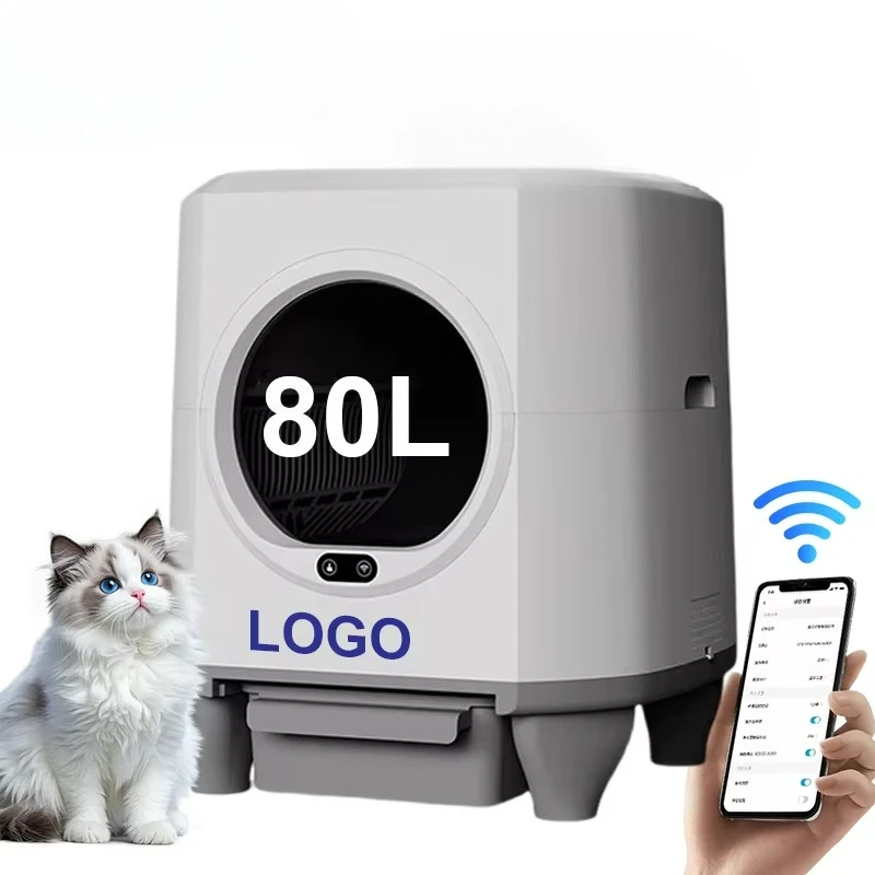 Low-noise Electric Toilet for Pet Cats, Deodorizing, Large Self-cleaning, Intelligent Automatic cat Litter Box
Low-noise Electric Toilet for Pet Cats, Deodorizing, Large Self-cleaning, Intelligent Automatic cat Litter Box