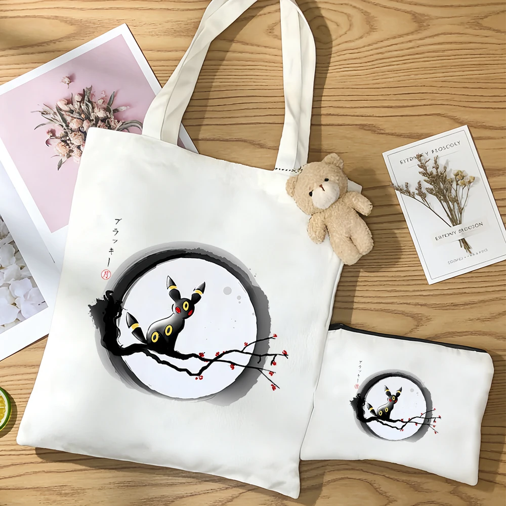 kawaii 3pcs/set Pokemon Umbreon canvas bag Anime figure Eevee Printing Surrounding handbag Versatile shopping bag gift
kawaii 3pcs/set Pokemon Umbreon canvas bag Anime figure Eevee Printing Surrounding handbag Versatile shopping bag gift