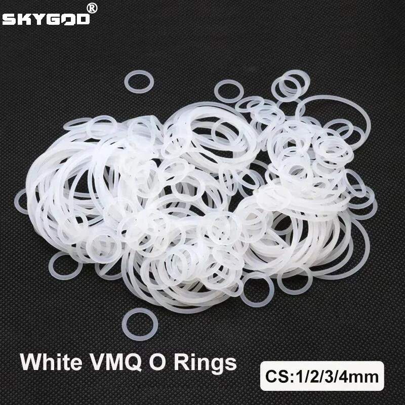 50pcs VMQ O Ring Gasket CS 1/2/3/4mm Thickness White Food Grade Waterproof Washer Nontoxic Round O Shape Silicone Rubber Ring
50pcs VMQ O Ring Gasket CS 1/2/3/4mm Thickness White Food Grade Waterproof Washer Nontoxic Round O Shape Silicone Rubber Ring