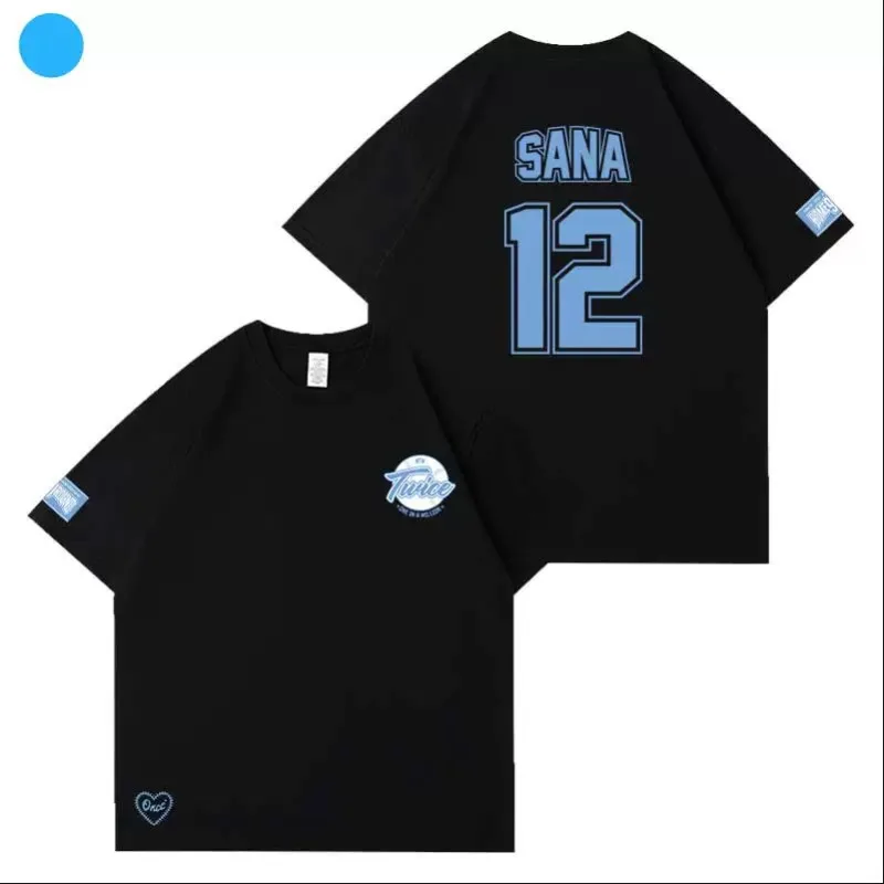 New TWICE Concert Merchandise Short Sleeve T-shirt 100% Cotton Loose Drop Shoulder Printed Tops Casual Basic Undershirt
New TWICE Concert Merchandise Short Sleeve T-shirt 100% Cotton Loose Drop Shoulder Printed Tops Casual Basic Undershirt