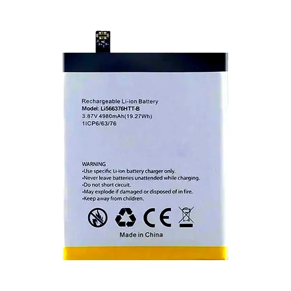 High Capacity Mobile Phone Battery 4980mAh For Blackview BL5000 6.36 Inch bl5000(LI566376HTT-B)+ Kit Tools
High Capacity Mobile Phone Battery 4980mAh For Blackview BL5000 6.36 Inch bl5000(LI566376HTT-B)+ Kit Tools