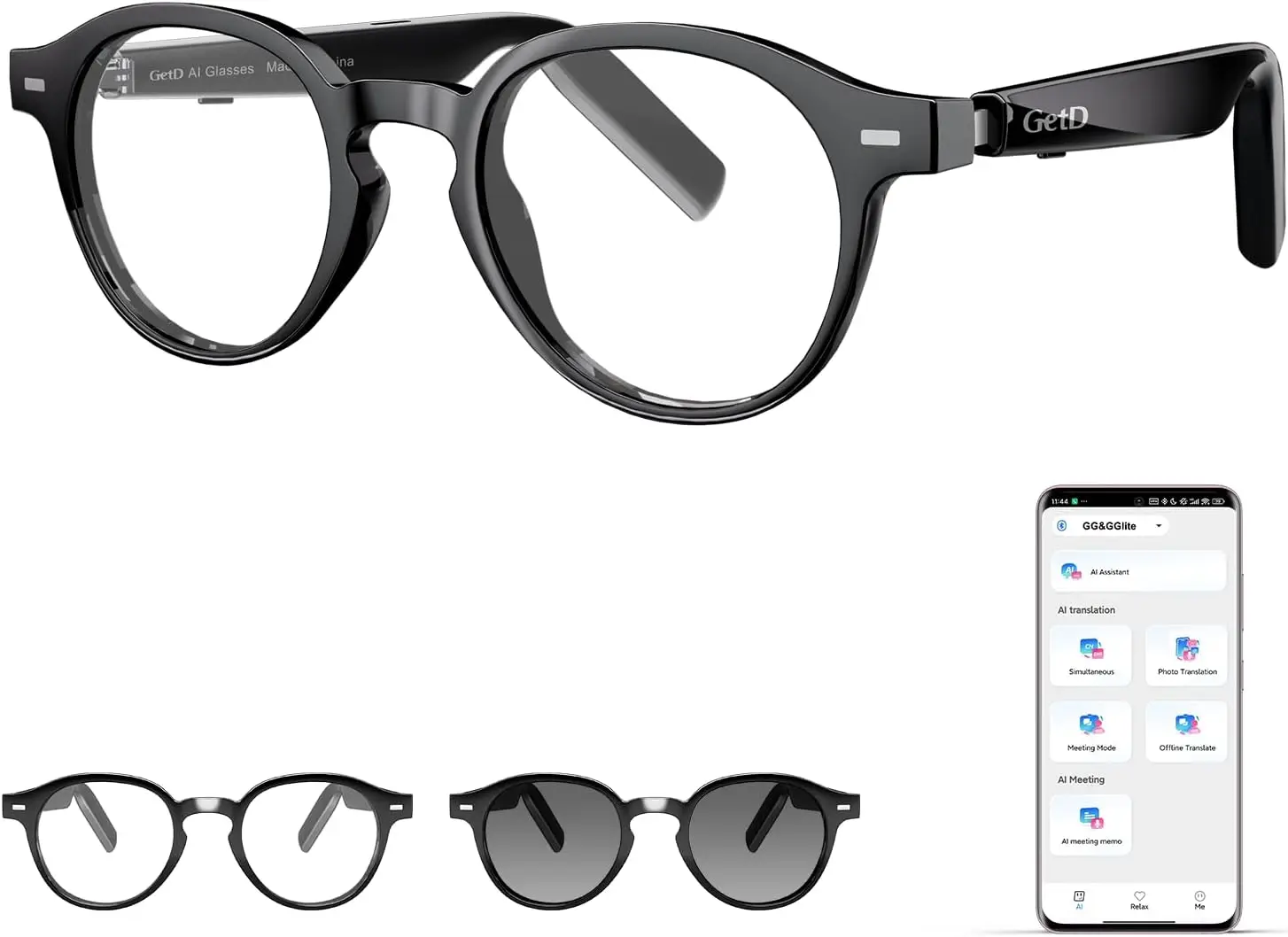 AI Smart Glasses with ChatGPT Translation, Photochromic Lenses, Open-Ear Audio, 11H Music, 9H Call, for Travel & Daily Use
AI Smart Glasses with ChatGPT Translation, Photochromic Lenses, Open-Ear Audio, 11H Music, 9H Call, for Travel & Daily Use