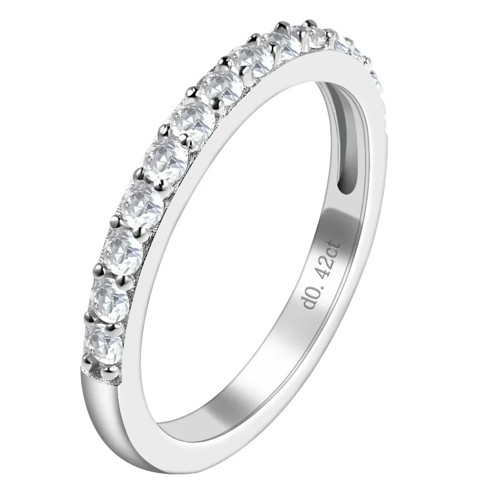 M-JAJA Half Eternity Moissanite Rings for Women D Color VVSI 2mm Wedding Band S925 Sterling Silver Diamond Dating Ring Jewelry
M-JAJA Half Eternity Moissanite Rings for Women D Color VVSI 2mm Wedding Band S925 Sterling Silver Diamond Dating Ring Jewelry