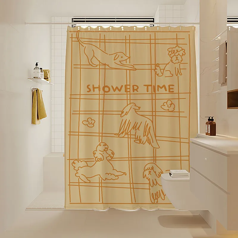 Декоративная занавеска для душа VIKAMA в простом стиле класса люкс — занавеска-перегородка с мультяшным собачонком — декор для дома
Декоративная занавеска для душа VIKAMA в простом стиле класса люкс — занавеска-перегородка с мультяшным собачонком — декор для дома
