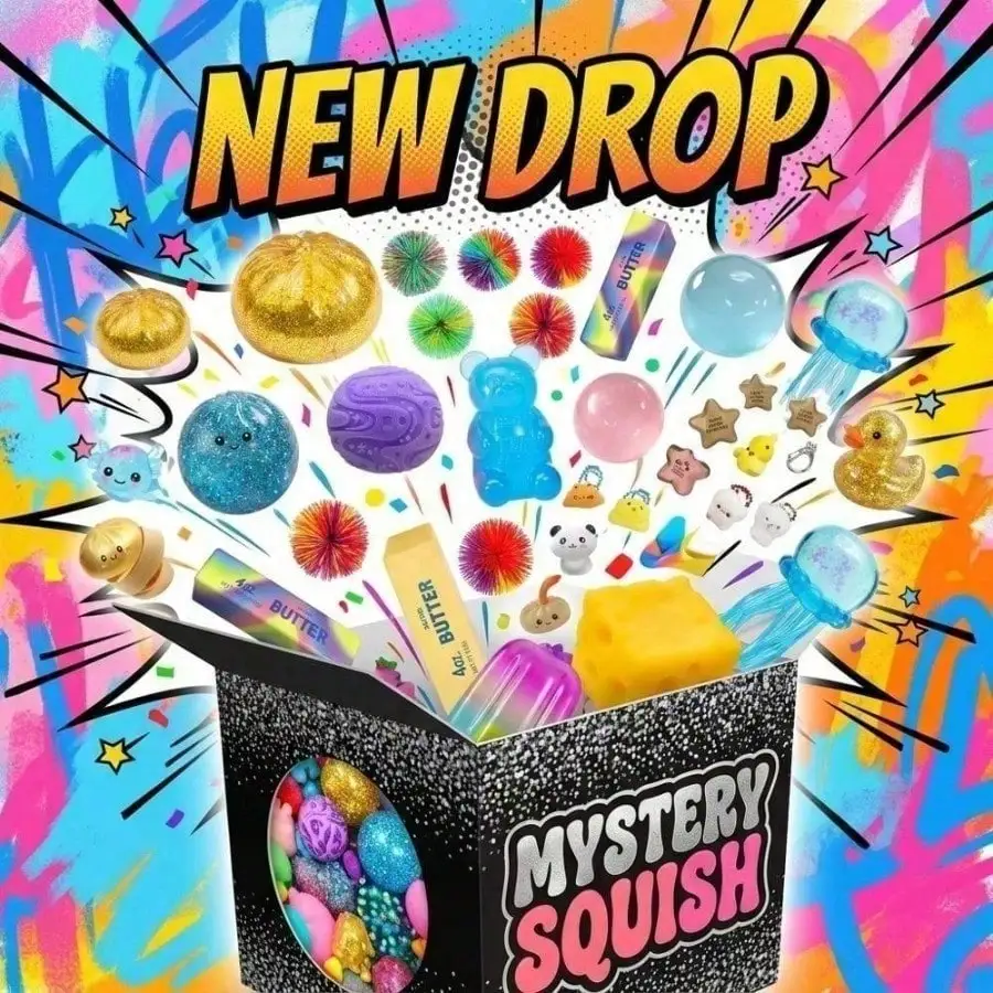 NeeDoh Mystery Squish - Random Sensory Squeeze Toy, Stress & Anxiety Relief Fidget Toy, Cute Surprise Squishy for Kids Teens Adults Birthday Gifts
NeeDoh Mystery Squish - Random Sensory Squeeze Toy, Stress & Anxiety Relief Fidget Toy, Cute Surprise Squishy for Kids Teens Adults Birthday Gifts