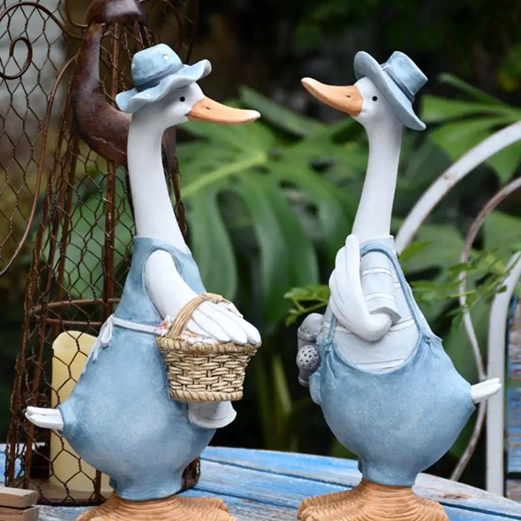 Garden Statues Exquisite Resin Animal Duck Sculpture Standing Ornaments
Garden Statues Exquisite Resin Animal Duck Sculpture Standing Ornaments
