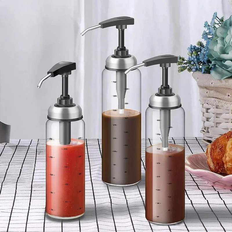 Glass Oil Bottle Cooking Seasoning Sauce Bottle Home Salad Dressing Press Squeeze Bottle Replaceable Washable Refillable
Glass Oil Bottle Cooking Seasoning Sauce Bottle Home Salad Dressing Press Squeeze Bottle Replaceable Washable Refillable