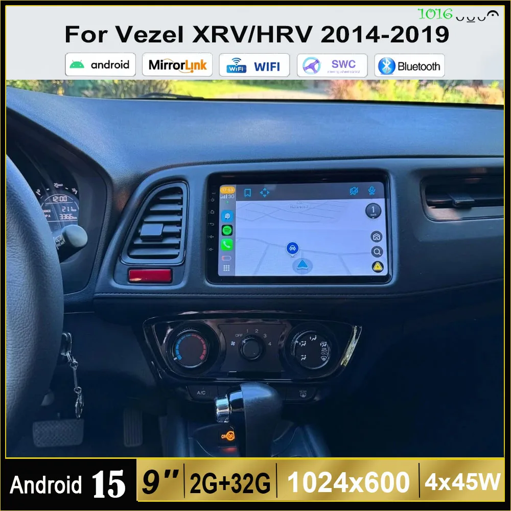 9-дюймовая автомагнитола Android 15 с GPS-навигацией, 2+32 ГБ, для Vezel XRV/HRV 2014-2019, с Carplay, Android Auto и камерой заднего вида AHD
9-дюймовая автомагнитола Android 15 с GPS-навигацией, 2+32 ГБ, для Vezel XRV/HRV 2014-2019, с Carplay, Android Auto и камерой заднего вида AHD