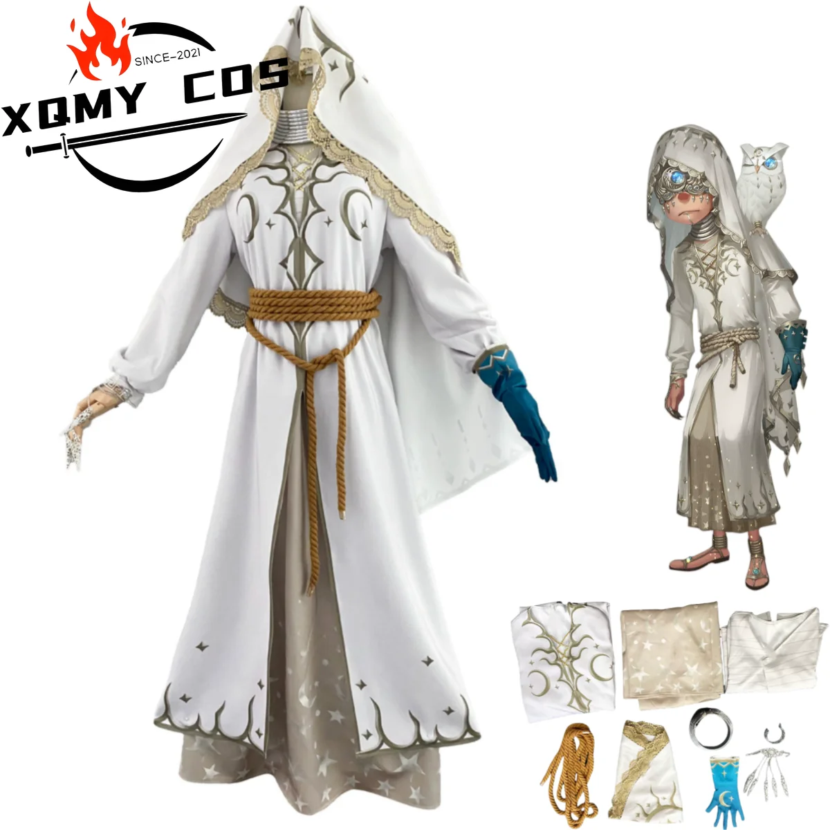 XqGame Identity Ⅴ Seer Cosplay Costume Eli Clark Skin Fashion Exotic Ethnic Style White Cloak Uniform Man Woman Halloween Suit
XqGame Identity Ⅴ Seer Cosplay Costume Eli Clark Skin Fashion Exotic Ethnic Style White Cloak Uniform Man Woman Halloween Suit