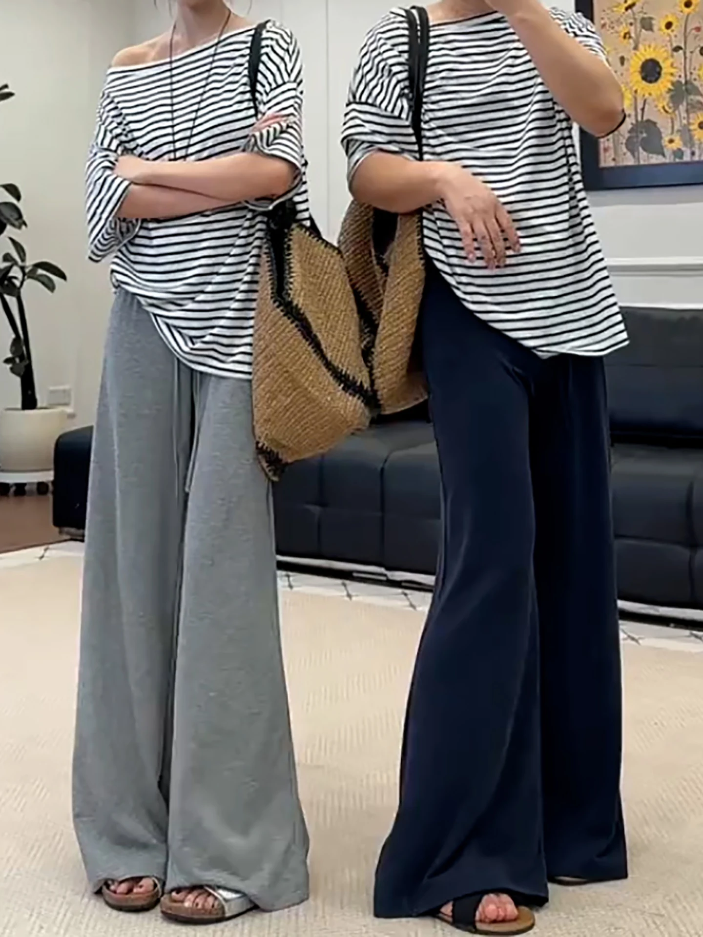 WANG AEGO High Waist Wide Leg Yoga Pants Women's Summer New Sle Slimming Casual Loose Fit Trousers Street Sle Long Pants
WANG AEGO High Waist Wide Leg Yoga Pants Women's Summer New Sle Slimming Casual Loose Fit Trousers Street Sle Long Pants