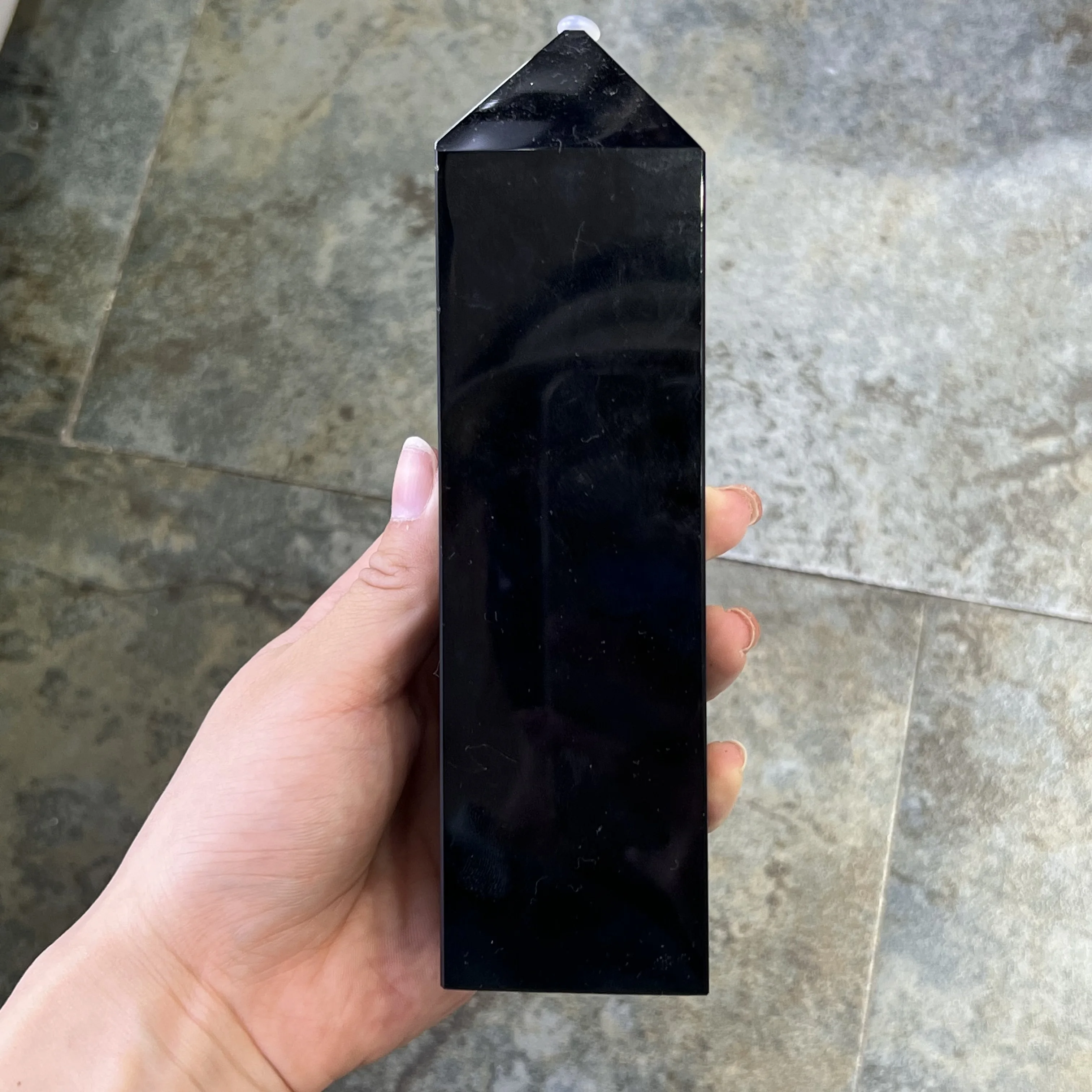 Natural Obsidian Hexagonal Prismatic Obelisk Mineral Collectibles Town House Power Stone Bedroom Home Decor
Natural Obsidian Hexagonal Prismatic Obelisk Mineral Collectibles Town House Power Stone Bedroom Home Decor