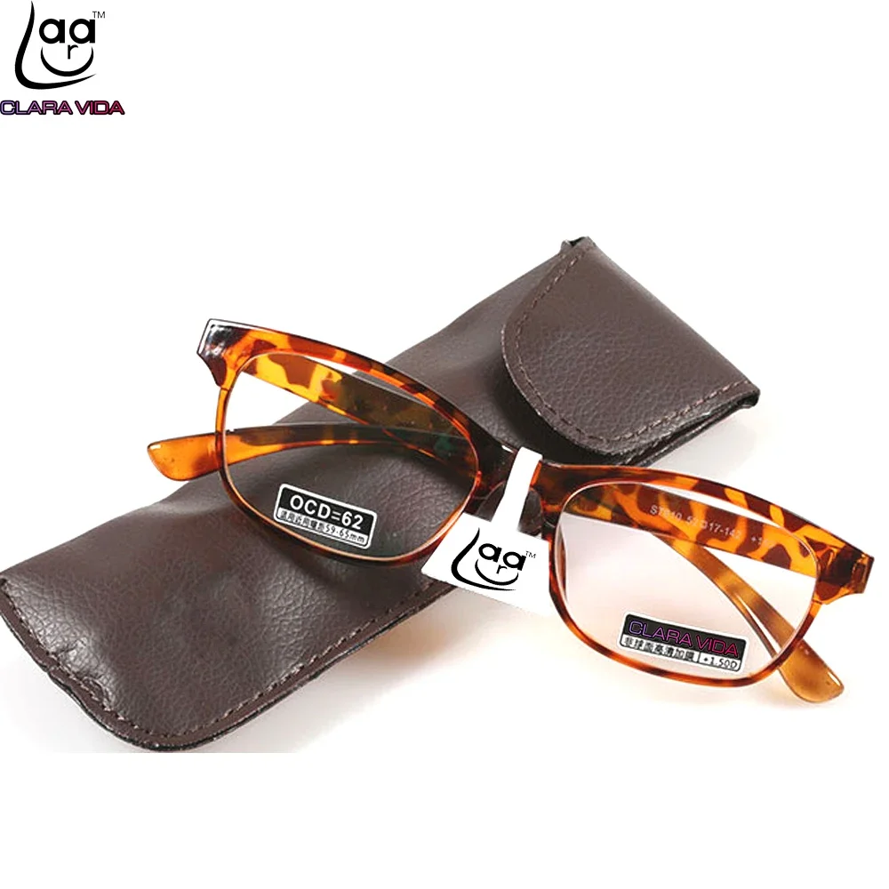 =Clara Vida = Handmade Frame Large Leopard Retro Comfort Lenses Men Women Reading Glasses With Bag +1 +1.5 +2 +2.5 +3 +3.5 +4
=Clara Vida = Handmade Frame Large Leopard Retro Comfort Lenses Men Women Reading Glasses With Bag +1 +1.5 +2 +2.5 +3 +3.5 +4