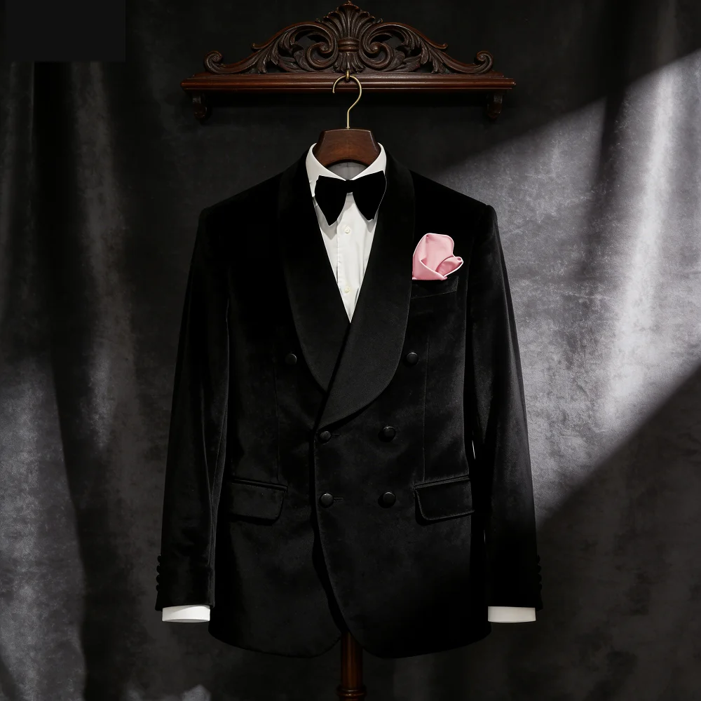 Italian Design Customizable Men's Wedding Terno with Rose Jacket Smoking Suit 2-Piece Set (Coat + Pants)
Italian Design Customizable Men's Wedding Terno with Rose Jacket Smoking Suit 2-Piece Set (Coat + Pants)