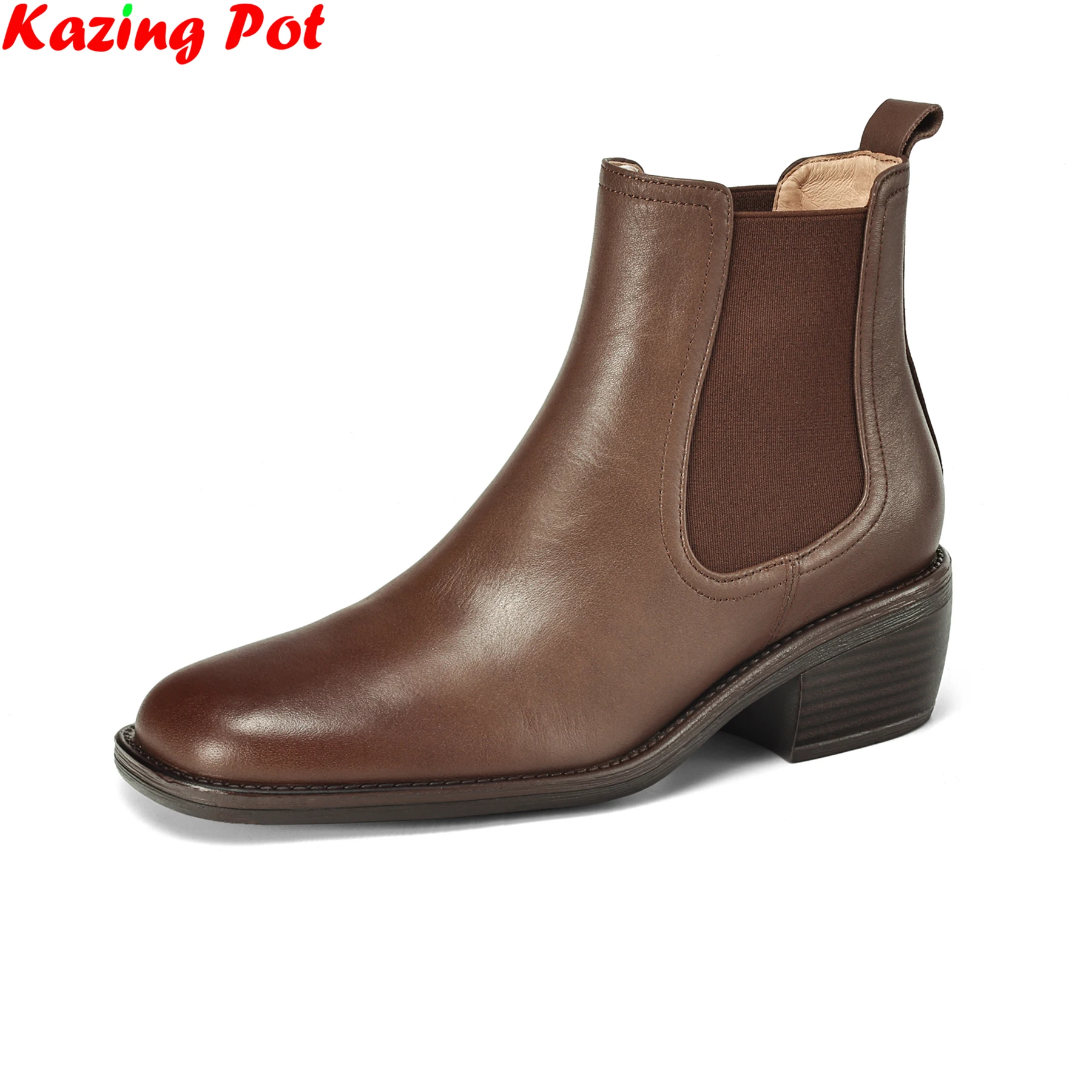 Plus Size 34-43 Cow Leather Square Toe Med Heels Retro Modern Chelsea Boots Warm Winter Shoes Luxury Brand Dating Ankle Boots
Plus Size 34-43 Cow Leather Square Toe Med Heels Retro Modern Chelsea Boots Warm Winter Shoes Luxury Brand Dating Ankle Boots