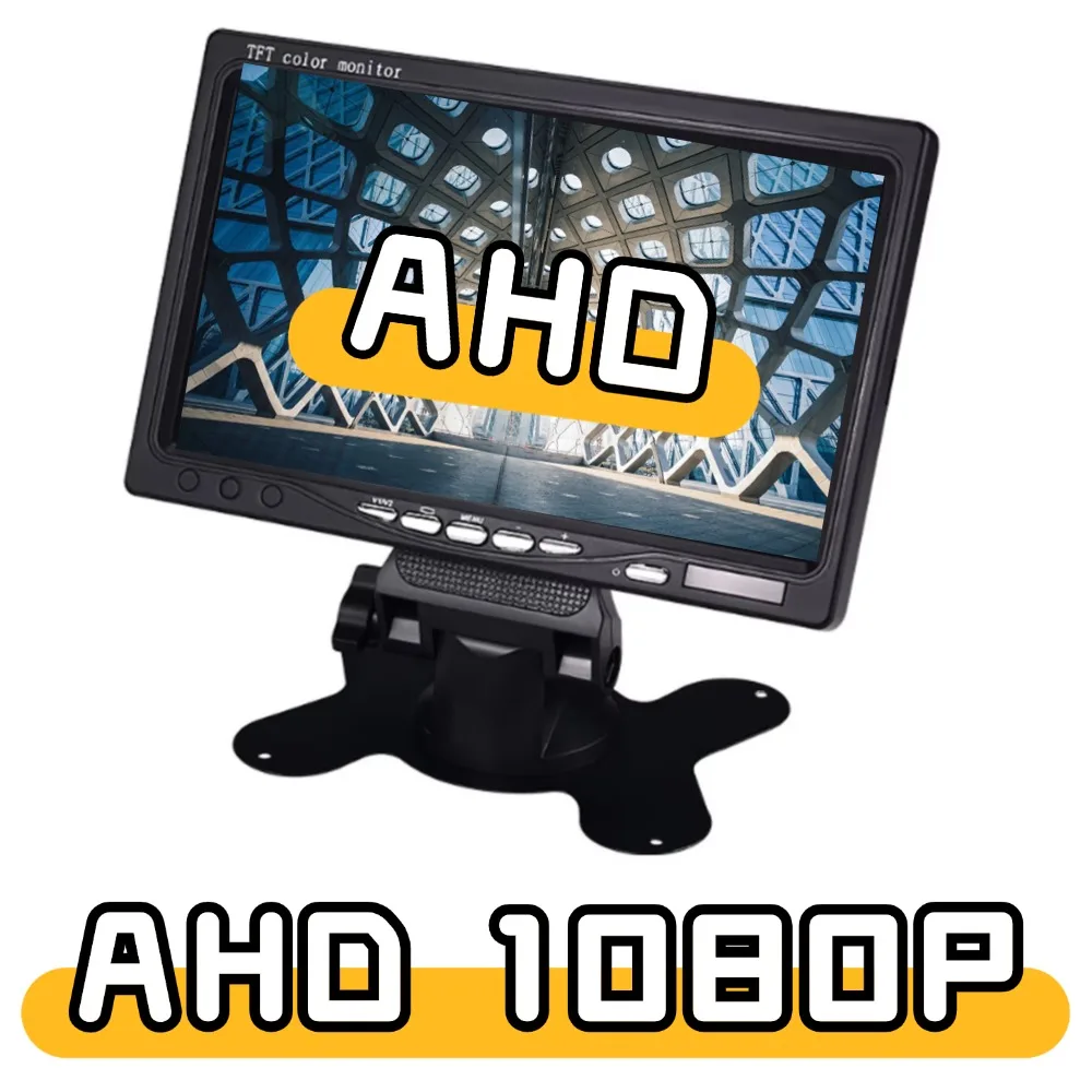 AHD 1080P 7" Car Monitor Screen With 2 Way Video Input TFT HD Digital For Rear View Camera Parking Backup Reverse
AHD 1080P 7" Car Monitor Screen With 2 Way Video Input TFT HD Digital For Rear View Camera Parking Backup Reverse