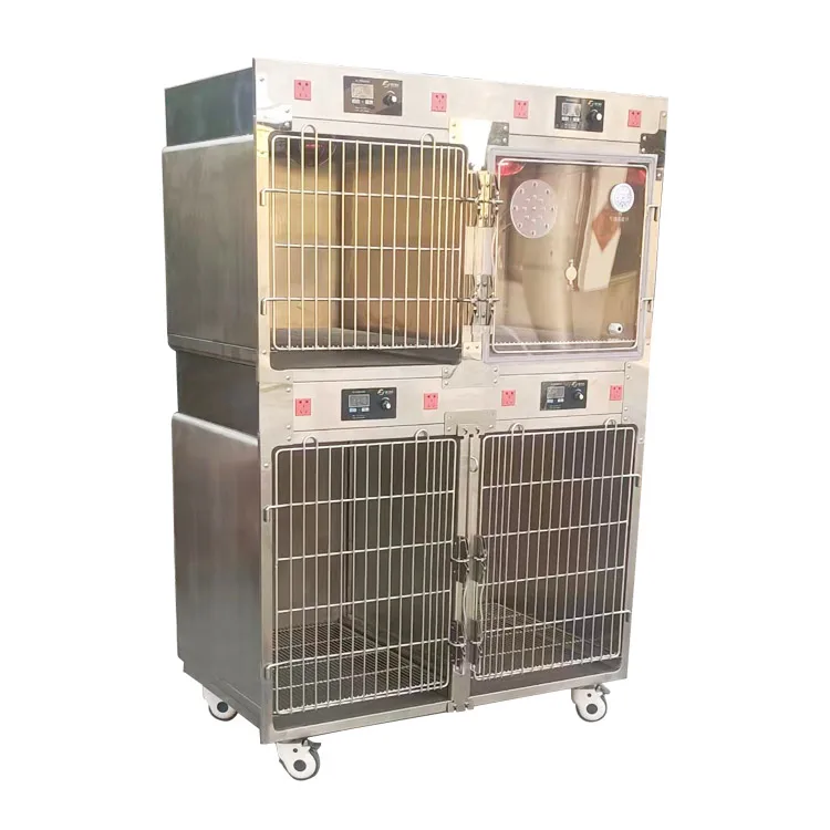 Animal Clinic Veterinary Pet Cage Dog Oxygen Tank Supply Cage Stainless Steel Veterinary Cage ICU
Animal Clinic Veterinary Pet Cage Dog Oxygen Tank Supply Cage Stainless Steel Veterinary Cage ICU