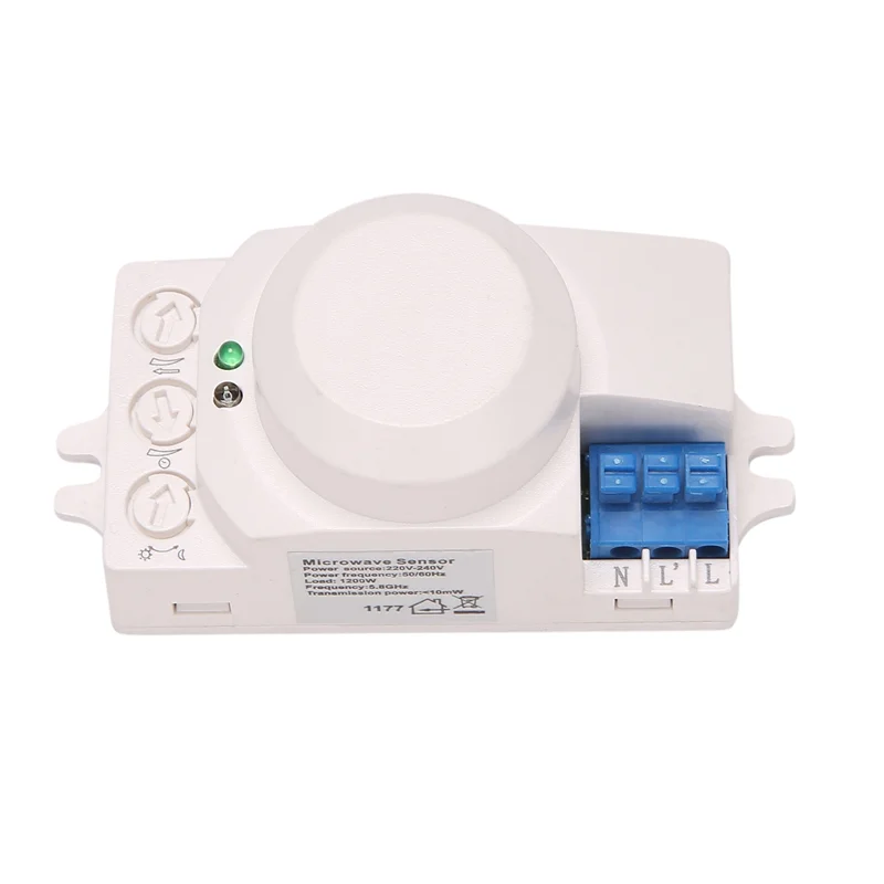 A63X-8X 5.8Ghz System LED Microwave 360 Degree Motion Sensor Light Switch Body Motion Detector
A63X-8X 5.8Ghz System LED Microwave 360 Degree Motion Sensor Light Switch Body Motion Detector