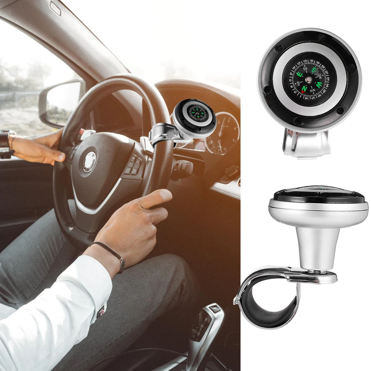 Handle Steering Wheel Knob Car Black Engineering Plastic Enhanced Torque Easy for Steering
Handle Steering Wheel Knob Car Black Engineering Plastic Enhanced Torque Easy for Steering
