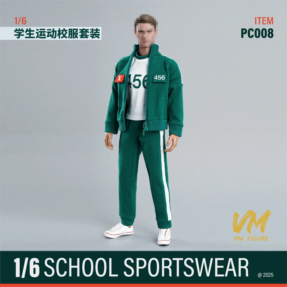 PC008 1:6 Scale Student Sports Uniform Set Jacket Pants T-shirt Clothes Model Fit 12'' Female Soldier Action Figure Body Doll
PC008 1:6 Scale Student Sports Uniform Set Jacket Pants T-shirt Clothes Model Fit 12'' Female Soldier Action Figure Body Doll