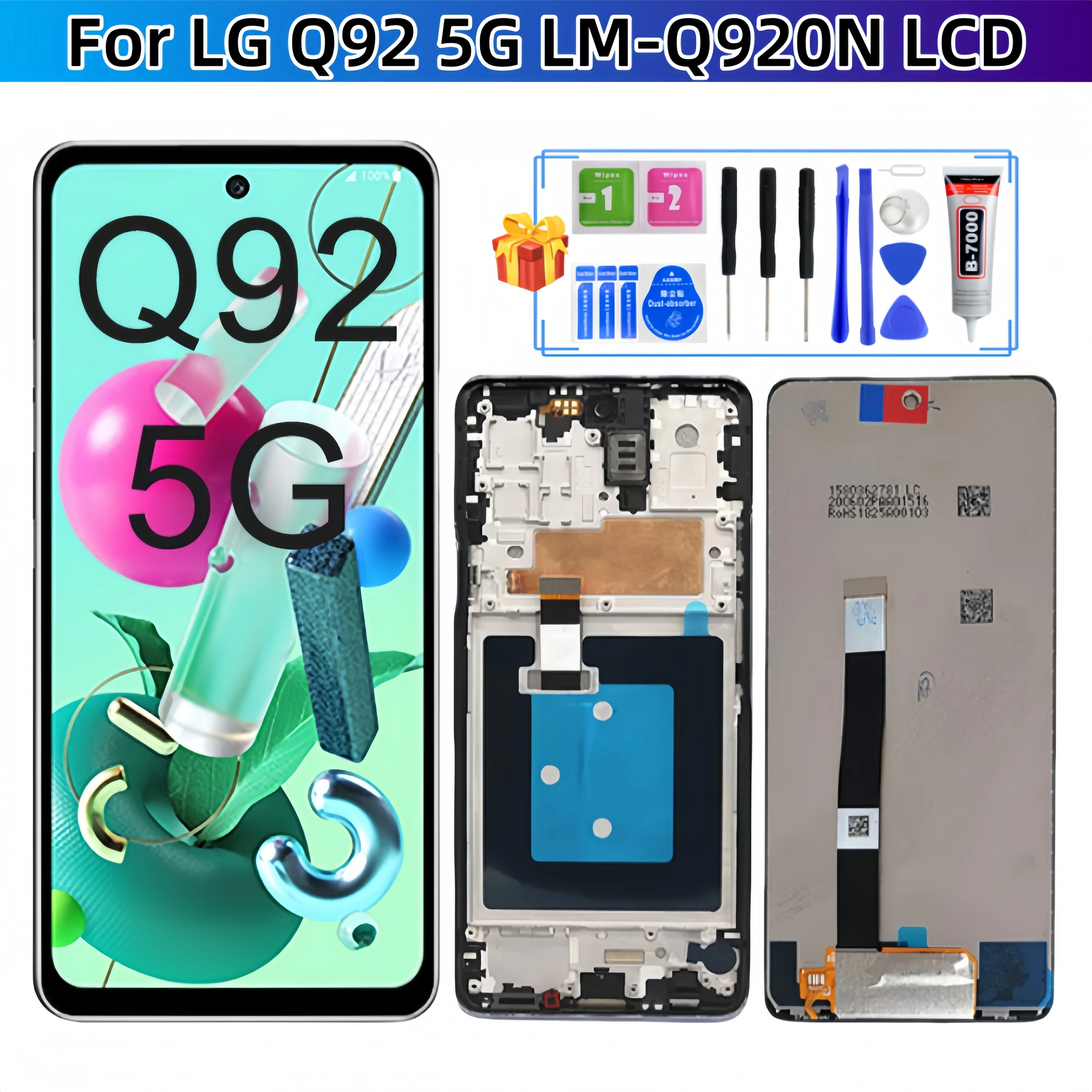 For LG Q92 5G LM-Q920N LCD Display Touch Screen Assembly LCD Replacement Parts
For LG Q92 5G LM-Q920N LCD Display Touch Screen Assembly LCD Replacement Parts