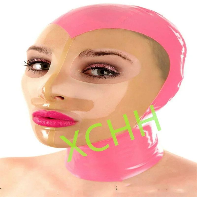 Handmade Latex Hood Rubber Mask Pink with Transparent Back Zip Sexy Fetish Headgear Customize Cosplay Costume for Men Women
Handmade Latex Hood Rubber Mask Pink with Transparent Back Zip Sexy Fetish Headgear Customize Cosplay Costume for Men Women