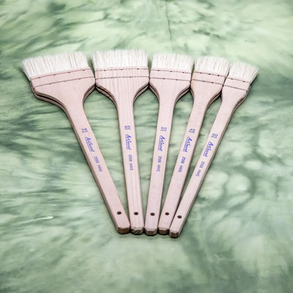 Artsecret 1.18-2.99in Goat Hair Flat Hake Paint Brushes for Watercolor Gouache Long Handle Wool Bristle Artist Painting Brush
Artsecret 1.18-2.99in Goat Hair Flat Hake Paint Brushes for Watercolor Gouache Long Handle Wool Bristle Artist Painting Brush