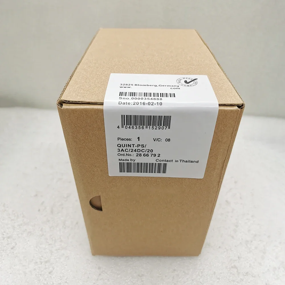 2866792 QUINT-PS/3AC/24DC/20 QUINT POWER для импульсного источника питания Phoenix, выход 24 В постоянного тока/20 А
2866792 QUINT-PS/3AC/24DC/20 QUINT POWER для импульсного источника питания Phoenix, выход 24 В постоянного тока/20 А