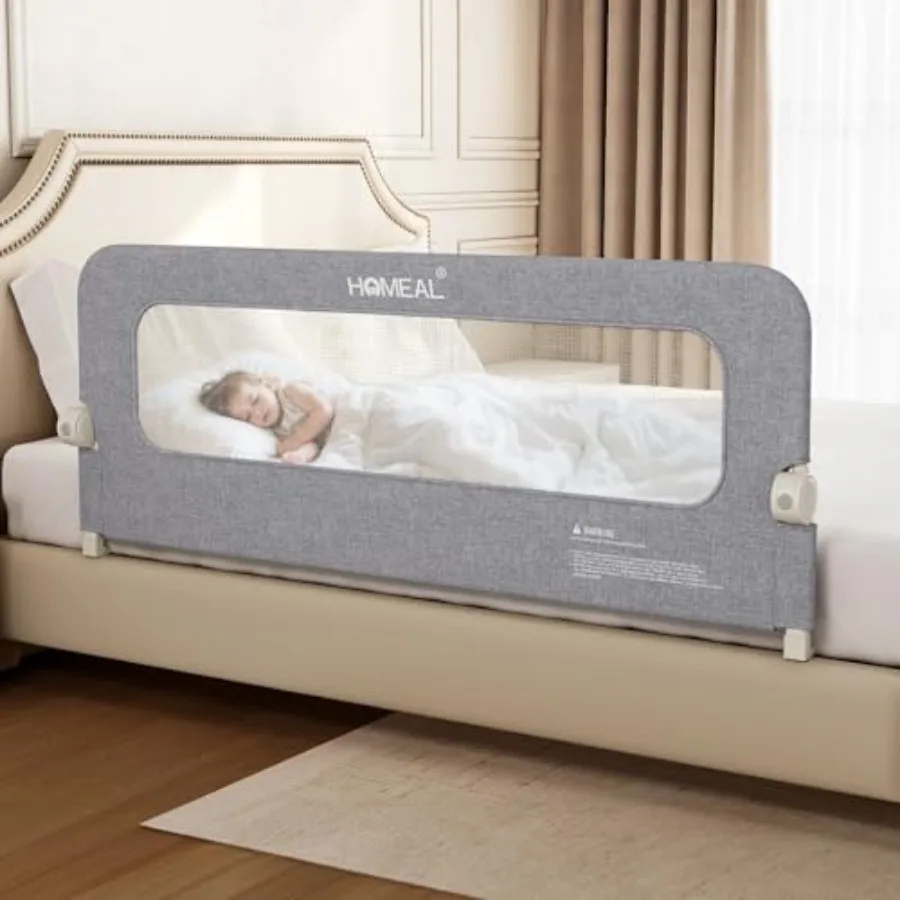 Bed Rail for Toddlers - 59"x24" Extra Long Foldable Toddler Bed Rails for King Queen Twin Full Double Bed - Breathable Guard Ra
Bed Rail for Toddlers - 59"x24" Extra Long Foldable Toddler Bed Rails for King Queen Twin Full Double Bed - Breathable Guard Ra