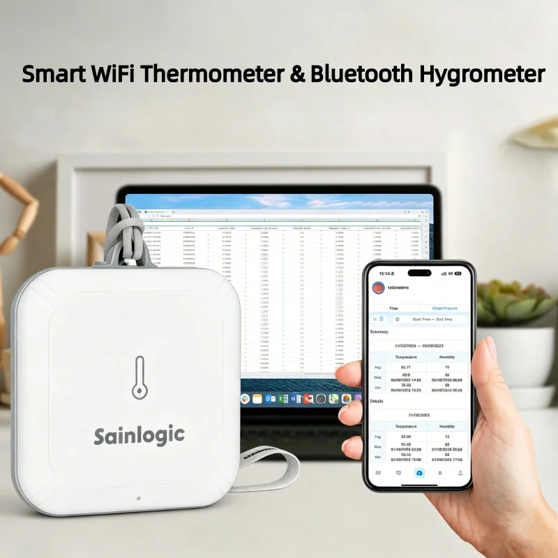 Smart WiFi Weather Station, Indoor Outdoor Thermometer Hygrometer with AI 7-Day Forecast, APP Alert, 2-Year Data Storage
Smart WiFi Weather Station, Indoor Outdoor Thermometer Hygrometer with AI 7-Day Forecast, APP Alert, 2-Year Data Storage