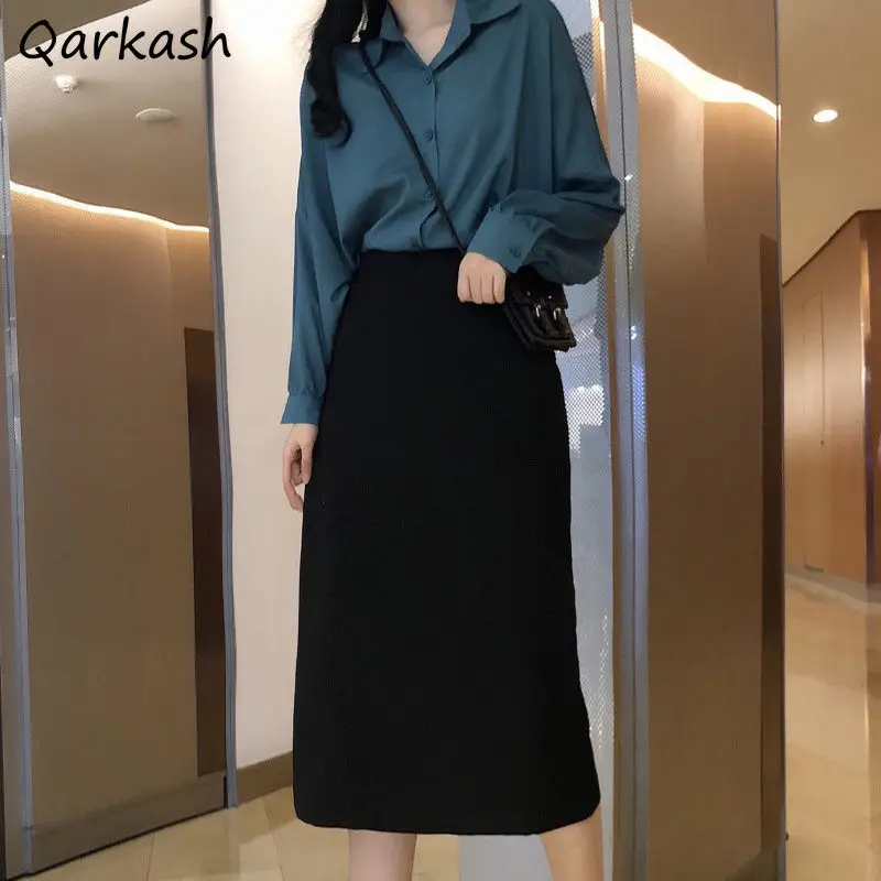 Skirts Women Black Colleges Midi Solid Simple S-4XL Chic All-match Casual Daily Ulzzang Lady Spring Summer Back Elastic Waist
Skirts Women Black Colleges Midi Solid Simple S-4XL Chic All-match Casual Daily Ulzzang Lady Spring Summer Back Elastic Waist