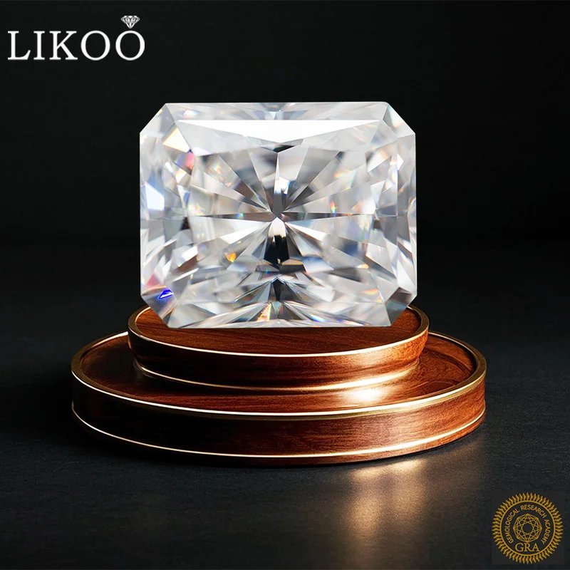 White D Color 0.5-5.0ct Moissanite Loose Stone With GRA Certificate Radiant Cut Moissanite Loose Gemstones VVS1 Clarity
White D Color 0.5-5.0ct Moissanite Loose Stone With GRA Certificate Radiant Cut Moissanite Loose Gemstones VVS1 Clarity
