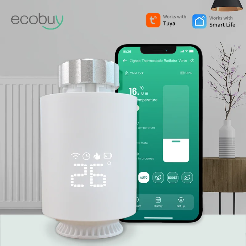 Умные устройства Tuya, термостат Zigbee, радиаторный клапан, умный термостатический клапан, подключенная термостатическая головка, Alexa Home Assistant
Умные устройства Tuya, термостат Zigbee, радиаторный клапан, умный термостатический клапан, подключенная термостатическая головка, Alexa Home Assistant