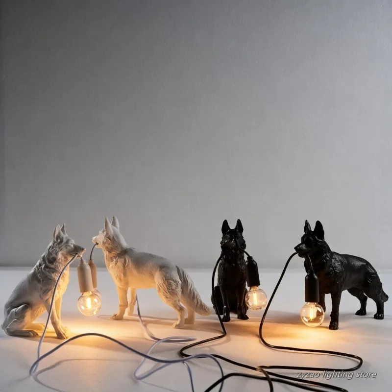 German Shepherd Animal Floor Lamp Indoor Resin Decoration Small Dog Table Light Creative Crafts Dog Wolf Table Decor Lamp
German Shepherd Animal Floor Lamp Indoor Resin Decoration Small Dog Table Light Creative Crafts Dog Wolf Table Decor Lamp