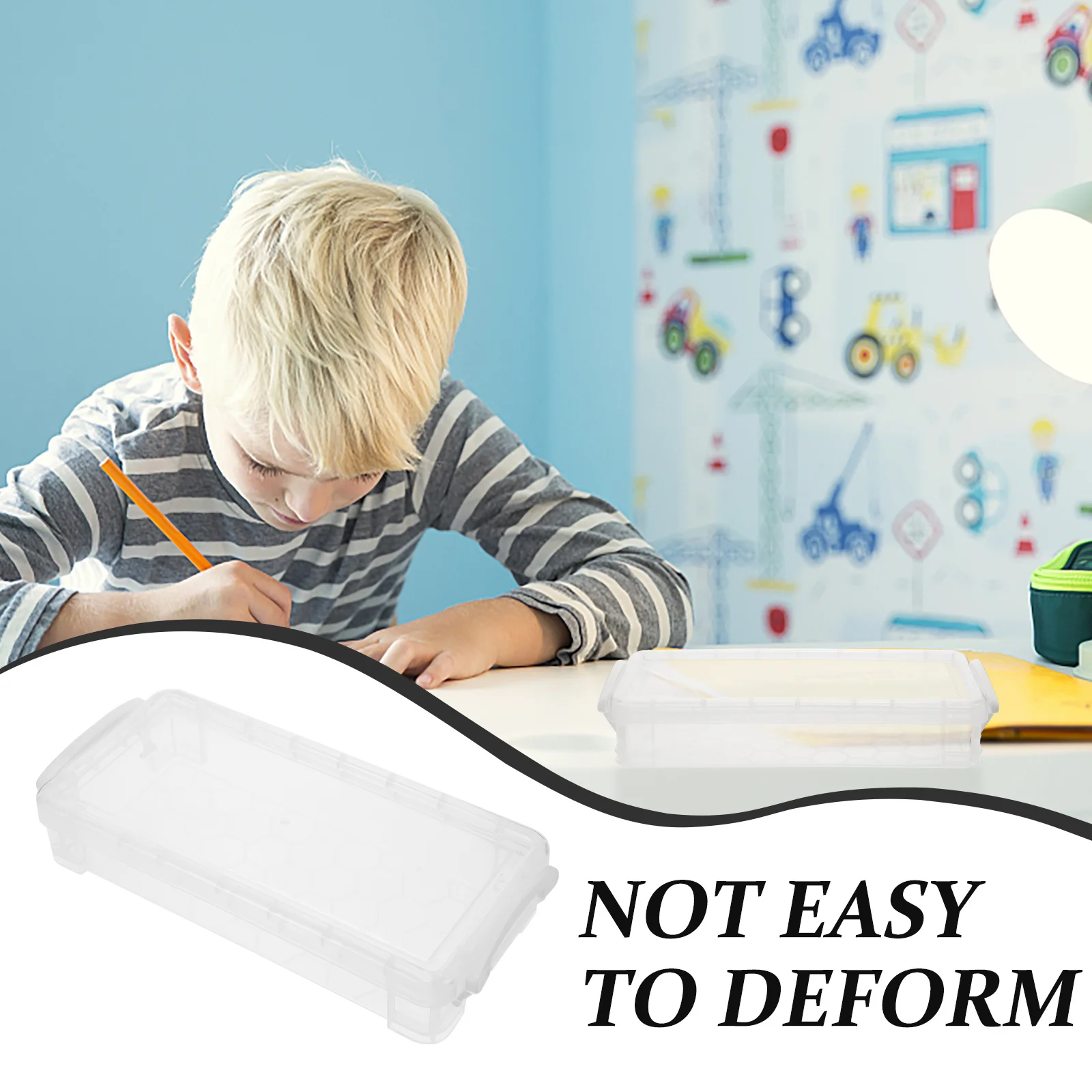 Plastic Pencil Box Transparent Reusable Lightweight Practical Pencil Container for Office School Painting Art Supplies Storage
Plastic Pencil Box Transparent Reusable Lightweight Practical Pencil Container for Office School Painting Art Supplies Storage