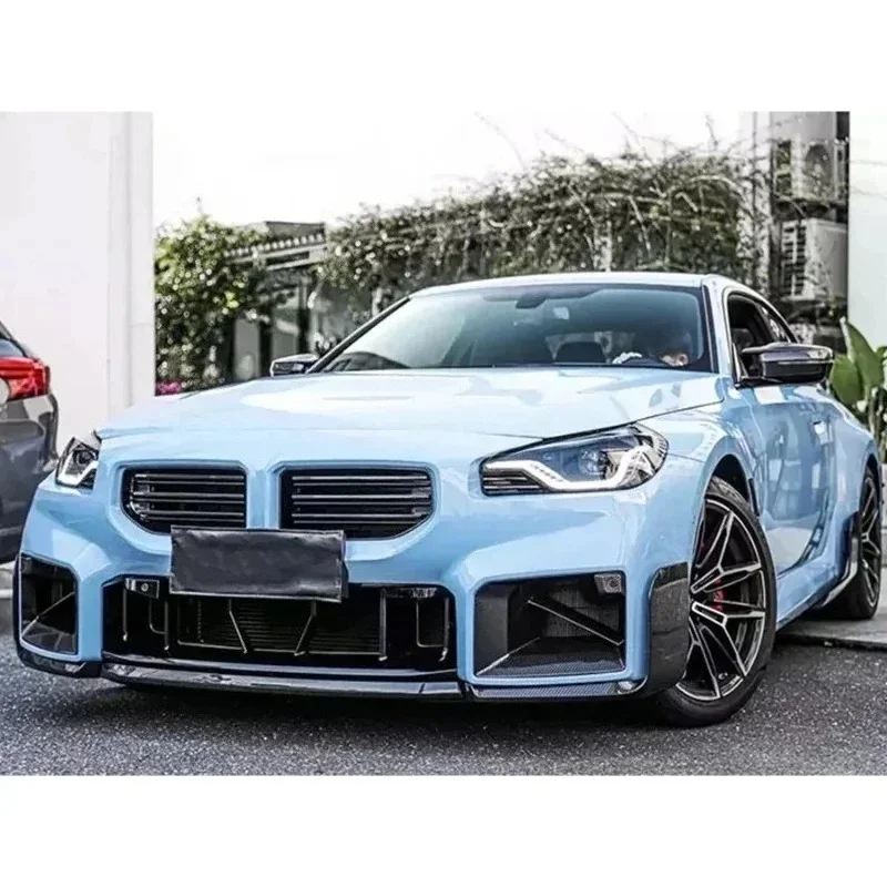 For BMW M2 G87 2022+ Real Dry Carbon Fiber Front Bumper Air Vent Cover Trim Foglamp Mesh Grill MP Style Car Accessories Body Kit
For BMW M2 G87 2022+ Real Dry Carbon Fiber Front Bumper Air Vent Cover Trim Foglamp Mesh Grill MP Style Car Accessories Body Kit