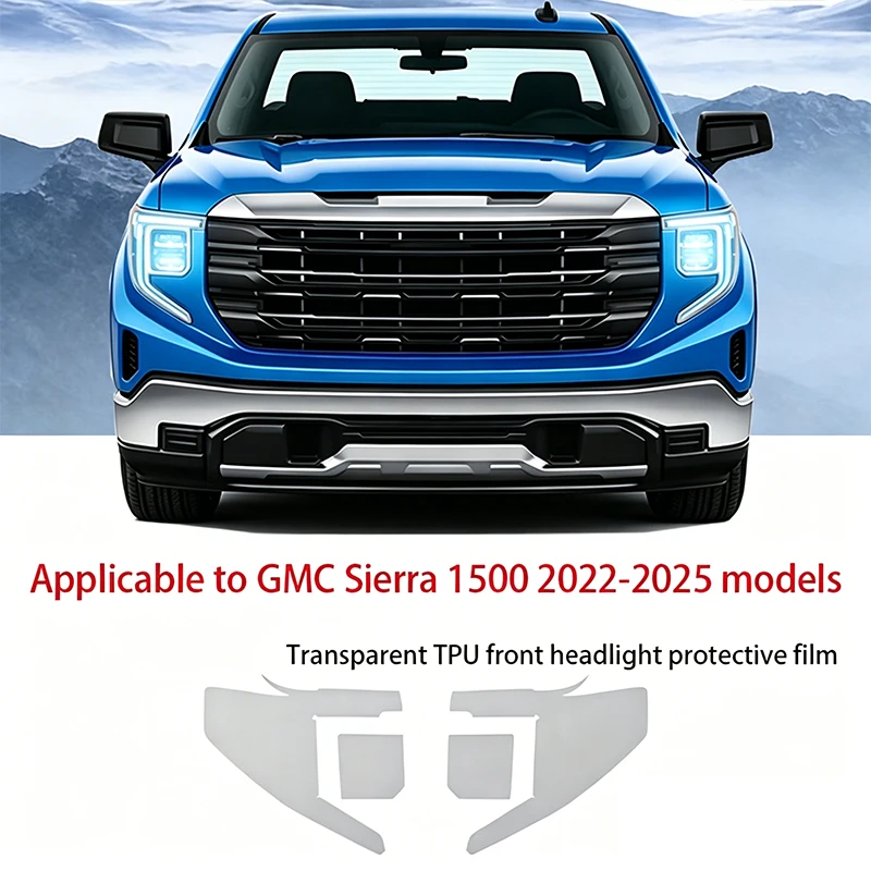 Fit for GMC Sierra 1500 2022-2025 Smoked Clear TPU Pre Cut Headlight PPF Anti Scratch Vinyl Front Lamp Protective Accessory Kits
Fit for GMC Sierra 1500 2022-2025 Smoked Clear TPU Pre Cut Headlight PPF Anti Scratch Vinyl Front Lamp Protective Accessory Kits
