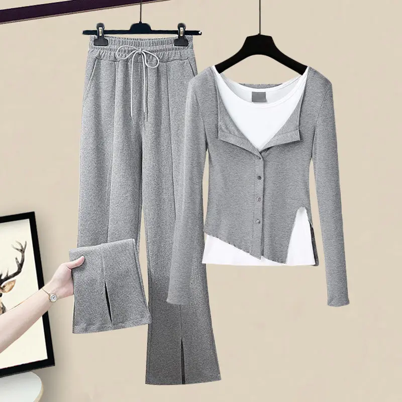 Women's Tracksuit Autumn 2024 New Top Pants Suit Korean Fashion Elegant Sweatshirt Trouser Two-piece Set Female Sportswear E199
Women's Tracksuit Autumn 2024 New Top Pants Suit Korean Fashion Elegant Sweatshirt Trouser Two-piece Set Female Sportswear E199