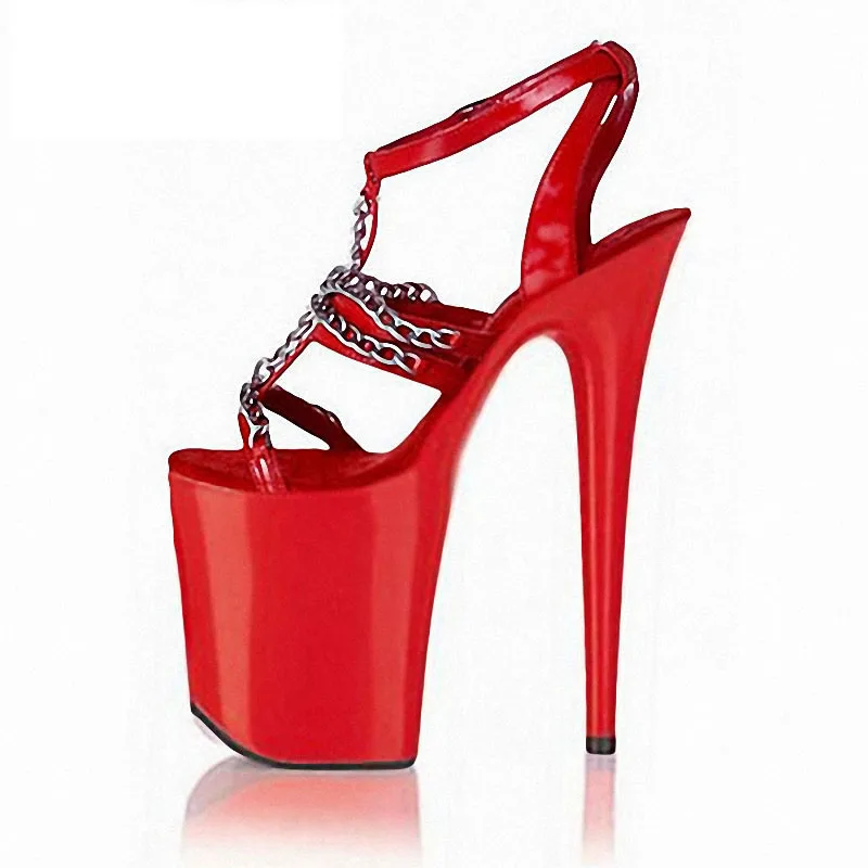 Model thick sole Hentian high 20cm catwalk women's shoes stiletto super high heel sandals nightclub pole dance T stage
Model thick sole Hentian high 20cm catwalk women's shoes stiletto super high heel sandals nightclub pole dance T stage