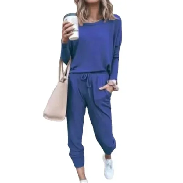 Women's Two Piece Outfit Long Sleeve Crewneck Pullover Tops and Long Pants Tracksuit
Women's Two Piece Outfit Long Sleeve Crewneck Pullover Tops and Long Pants Tracksuit