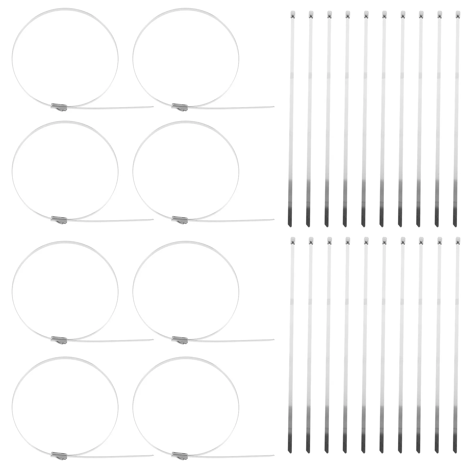 100Pcs Metal Zip Ties Stainless Steel Fence Extender for Dogs Chain Link Fence Slats Outdoor Use Heavy Duty Wire Mesh Tie
100Pcs Metal Zip Ties Stainless Steel Fence Extender for Dogs Chain Link Fence Slats Outdoor Use Heavy Duty Wire Mesh Tie