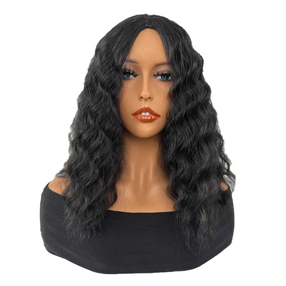 Термостойкий синтетический 16-дюймовый вьющийся коричневый парик с средней частью волос, повседневная и праздничная одежда
Термостойкий синтетический 16-дюймовый вьющийся коричневый парик с средней частью волос, повседневная и праздничная одежда