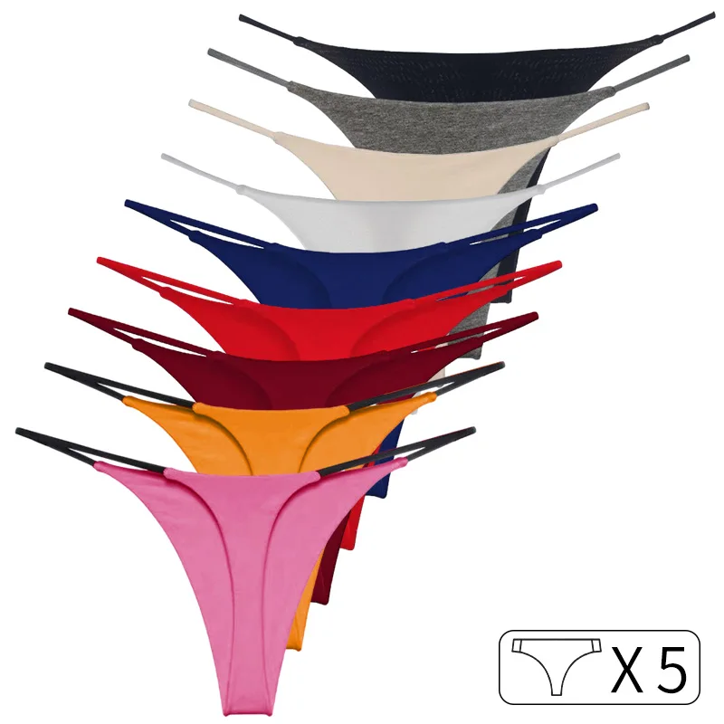 5Pcs Cotton G String Women Panties Sexy Briefs Thong Low Waist T-back Bikini Underwear Seamless Female Lingerie Size S-XXL
5Pcs Cotton G String Women Panties Sexy Briefs Thong Low Waist T-back Bikini Underwear Seamless Female Lingerie Size S-XXL