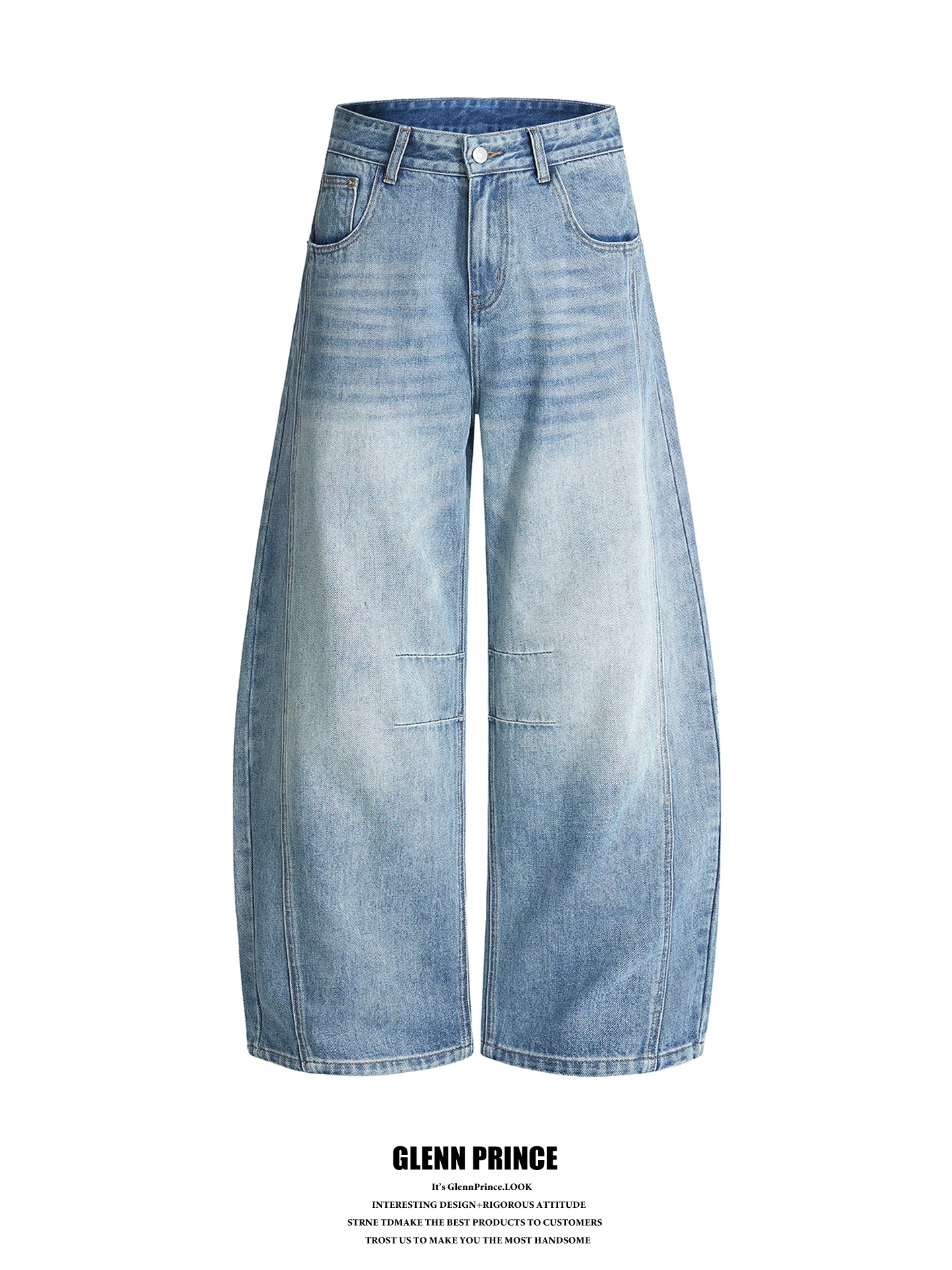 Vintage Washed Slim Fit Men's Light Blue Jeans Casual Straight Leg Trousers Retro Style Comfortable Versatile Cotton Denim
Vintage Washed Slim Fit Men's Light Blue Jeans Casual Straight Leg Trousers Retro Style Comfortable Versatile Cotton Denim