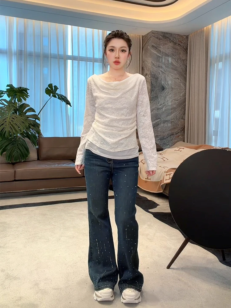 Ультрамягкий топ из смесовой мериносовой шерсти, повседневный, с волнистым воротником и цветочным узором【MESA596】, женский, свободного кроя, длинный рукав, дышащий
Ультрамягкий топ из смесовой мериносовой шерсти, повседневный, с волнистым воротником и цветочным узором【MESA596】, женский, свободного кроя, длинный рукав, дышащий