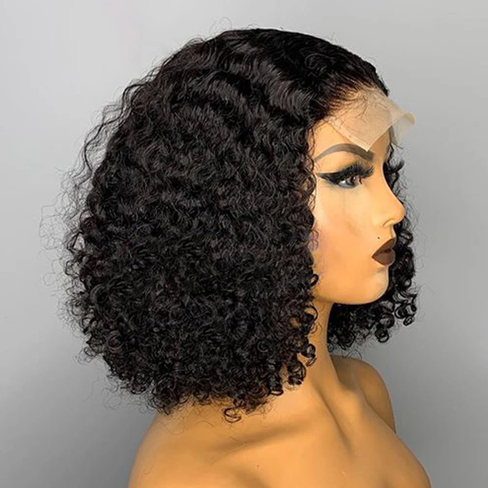 Short Bob Natural Black 180Density Soft Glueless Kinky Curly Deep Lace Front Wig For Women With Baby Hair Preplucked Daily
Short Bob Natural Black 180Density Soft Glueless Kinky Curly Deep Lace Front Wig For Women With Baby Hair Preplucked Daily