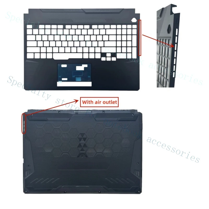 Новый комплект верхней и нижней крышек корпуса (палмрест) для ASUS FX506 FA506
Новый комплект верхней и нижней крышек корпуса (палмрест) для ASUS FX506 FA506