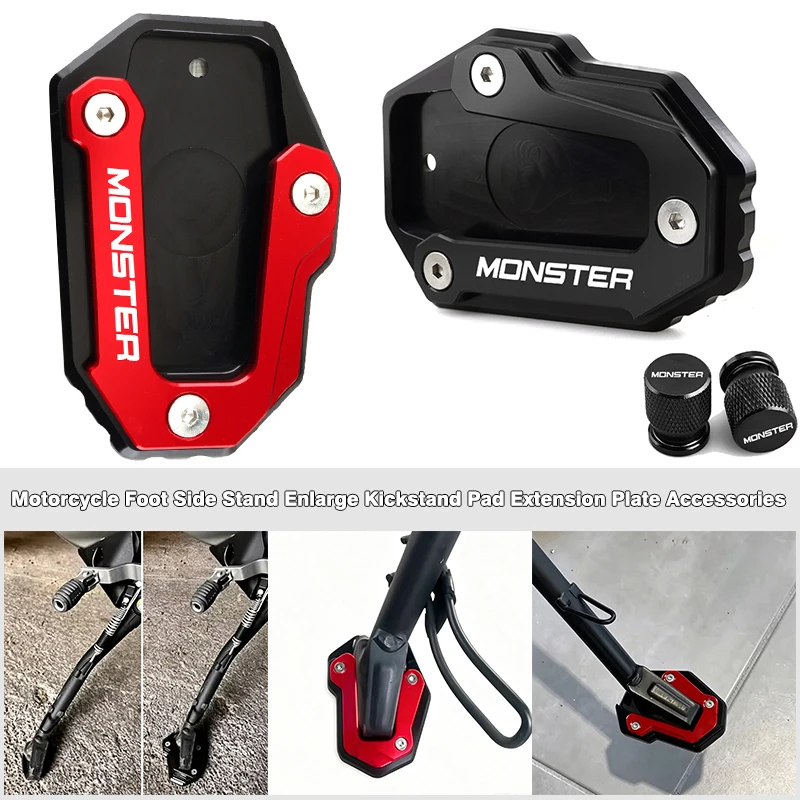 Motorcycle For DUCATI Monster 950 SP 937 890 821 1200 1200S 2014-2026 Kickstand Side Stand Extension Pad Enlarger Suport Plate
Motorcycle For DUCATI Monster 950 SP 937 890 821 1200 1200S 2014-2026 Kickstand Side Stand Extension Pad Enlarger Suport Plate